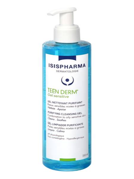 Isis Pharma Teen Derm Gel<br>جێڵی پاککەرەوەی پێستی چەور وھەستیار